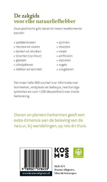 De dieren- en plantengids voor onderweg achterzijde