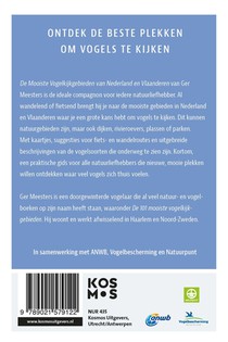 De mooiste vogelkijkgebieden van Nederland en België achterzijde