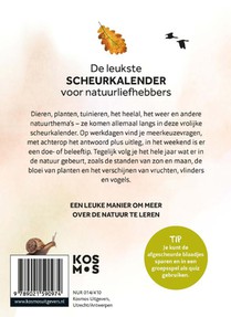 Natuurscheurkalender 2023 achterkant