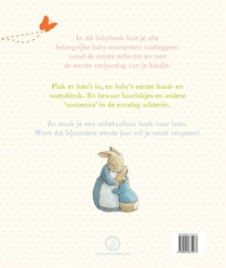 Pieter Konijn babyboek achterzijde