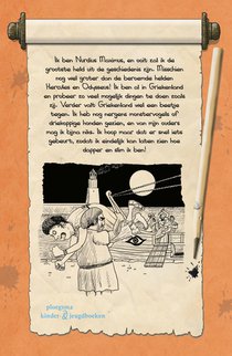 Het dagboek van Nurdius Maximus in Griekenland achterzijde