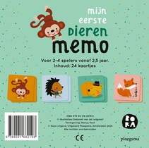 Mijn eerste dierenmemo achterkant