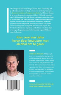 Succesvol minderen of stoppen met alcohol achterzijde