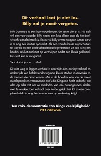 Billy Summers achterzijde