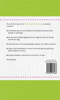 Mini-handboek naaitechnieken achterzijde
