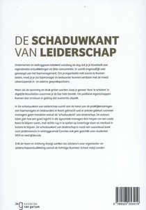 De schaduwkant van leiderschap achterzijde