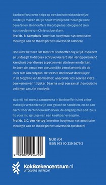 Geïnspireerd en uitgedaagd door Dietrich Bonhoeffer achterzijde