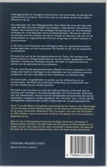 Effectieve communicatie voor managers en leidinggevenden achterzijde