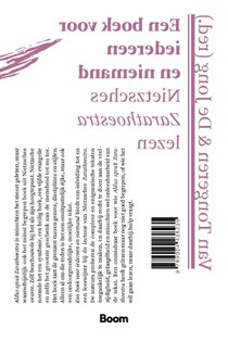 Een boek voor iedereen en niemand achterzijde