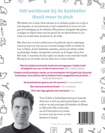 Nooit meer te druk - Werkboek achterzijde