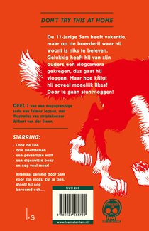 Stuntvlogger Sam en de wolf van Weverseind achterzijde