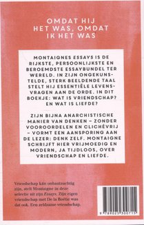 Vriendschap is liefde achterzijde