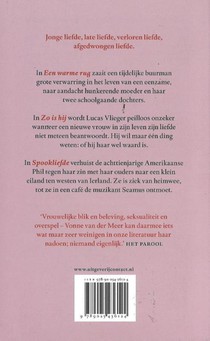 Warme rug/zo is hij/spookliefde achterzijde