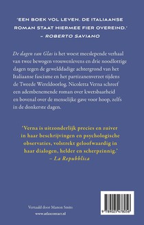 De dagen van Glas achterzijde