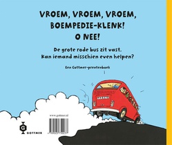 De grote rode bus achterzijde