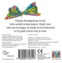 Rupsje Nooitgenoeg buggyboekje achterzijde