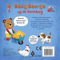 Bezig beertje op de boerderij achterzijde