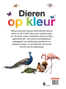 Dieren op kleur achterzijde