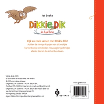 Dikkie Dik in het bos achterzijde