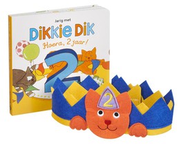 Jarig met Dikkie Dik - Hoera, 2 jaar! achterzijde
