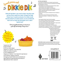 Speel piano met Dikkie Dik achterzijde