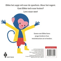 Ebbie onder de paraplu achterzijde