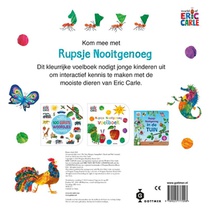 Rupsje Nooitgenoeg Voelboek vol dieren achterzijde