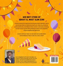 Anansi de spin en de verjaardagstaart achterzijde