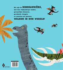 Welkom in de wereld van de dinosauriërs achterzijde