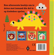 Kiekeboe dinosaurus achterzijde