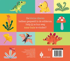 Kom je thuis, kleine dino? achterzijde