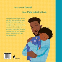 Papa ruimt het op achterzijde