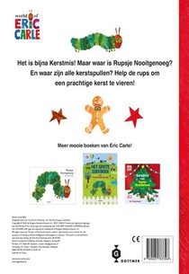 Het grote Kerstmis-zoekboek van Rupsje Nooitgenoeg achterzijde