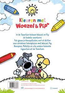 Kleurboek Woezel & Pip achterzijde