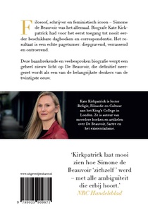 Simone de Beauvoir achterzijde