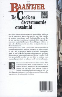 De Cock en de vermoorde onschuld achterzijde