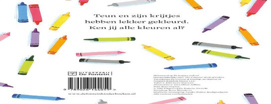 Kleuren met de krijtjes achterzijde