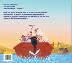 Oma bouwt een motorboot achterzijde