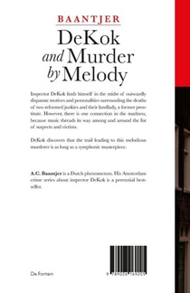 DeKok and Murder by Melody achterzijde