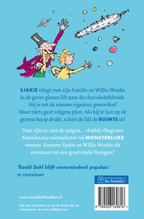 Sjakie en de grote glazen lift achterzijde