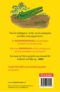 De reuzenkrokodil achterzijde
