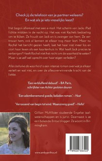 Alles behalve de waarheid achterzijde