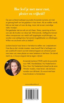 Minder moeten, meer leven achterzijde