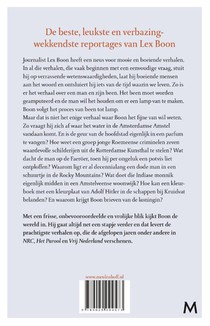 De man die van zijn been een lamp maakte achterzijde