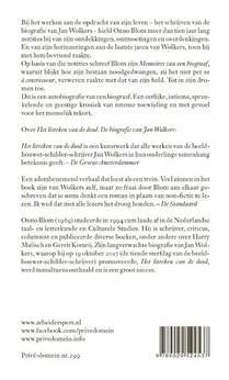 Memoires van een biograaf achterzijde