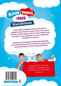 Rutger, Thomas & Paco Vriendenboek achterzijde