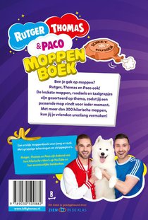 Het Moppenboek van Rutger, Thomas en Paco achterzijde