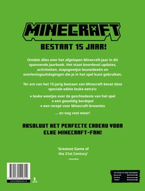 Minecraft Jaarboek 2025 achterzijde