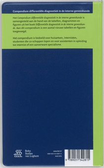 Compendium differentiële diagnostiek in interne geneeskunde achterzijde