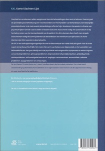 Korte Klachten Lijst (KKL) - handleiding achterzijde